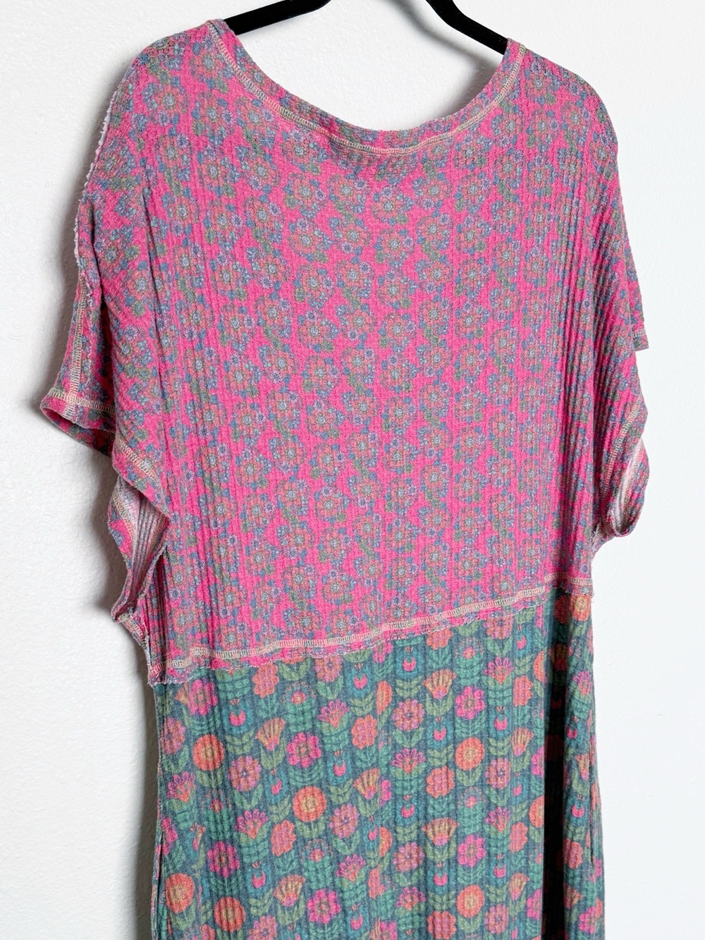 Natural Life Floral Oversized Lounge Onesie Jumpsuit Pockets XL - Picture 5 of 8